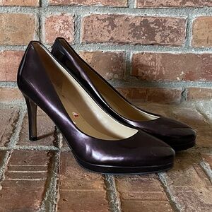 Ivanka Trump Sophia Plum Patent Leather Heels
